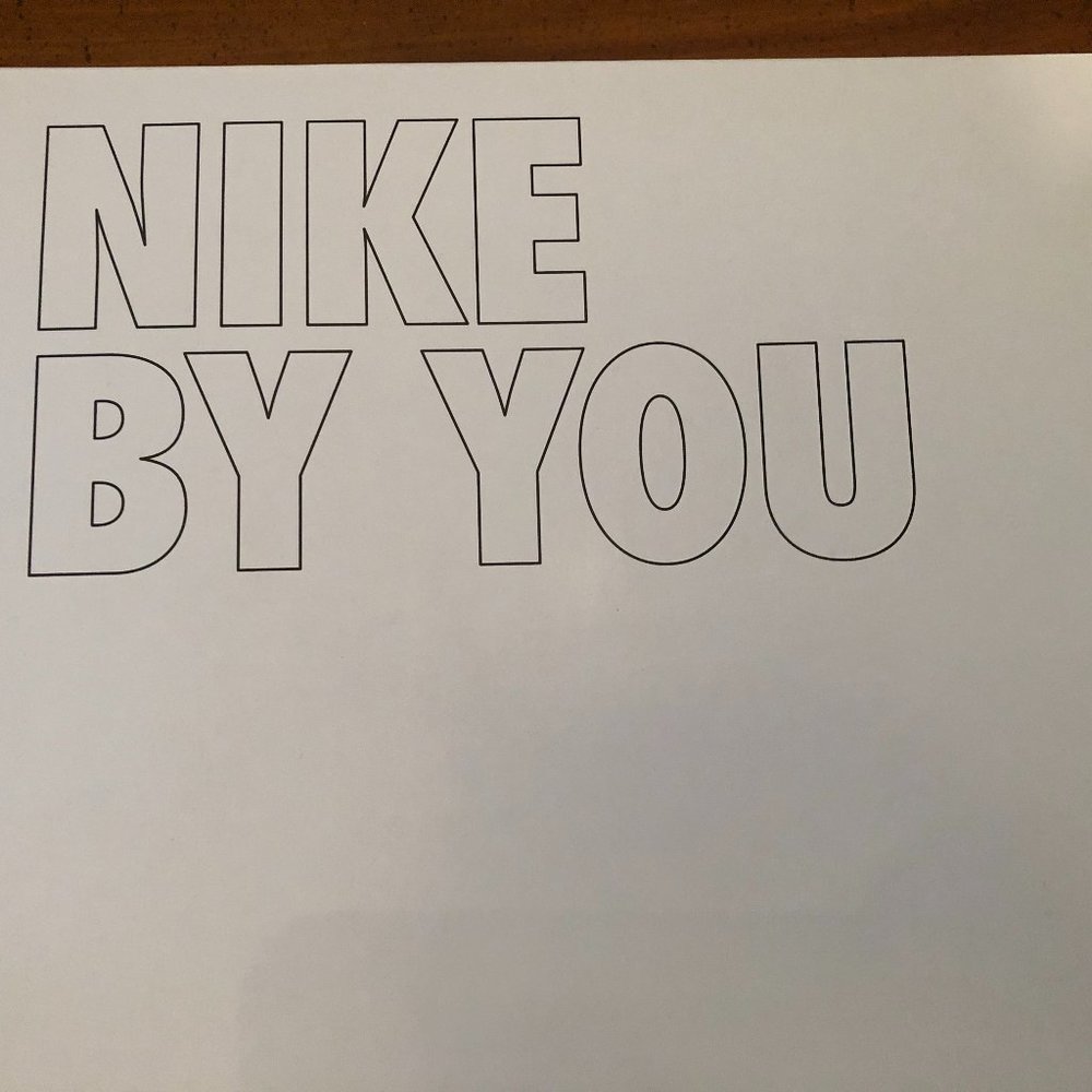 Custom Black and White NIKE AIR Sneakers - Size 7M or 8.5W - Picture 10 of 10